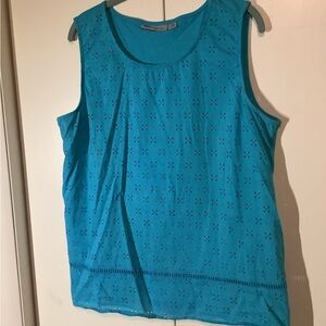 Jason Maxwell Sleeveless Eyelet Top